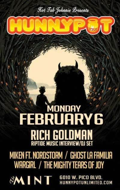 RICH GOLDMAN (RIPTIDE MUSIC INTERVIEW/DJ SET) + MIKEN &amp; NORDSTORM + GHOST LA FAMILIA + WARGIRL + THE MIGHTY TEARS OF JOY