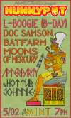 L-BOOGIE (B-DAY PERFORMANCE) + DOC SAMSON + MOONS OF MERCURY + BATFARM + AFTERPARTY w. HOT TUB JOHNNIE