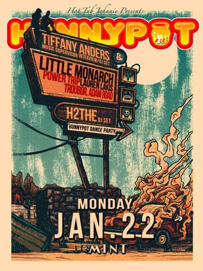 TIFFANY ANDERS (MUSIC SUPERVISOR INTERVIEW/DJ SET) + LITTLE MONARCH + POWER TRIP L.A. + TRUBDR. ADAM ROAD + LAUREN LAKIS + h2the (DJ SET)