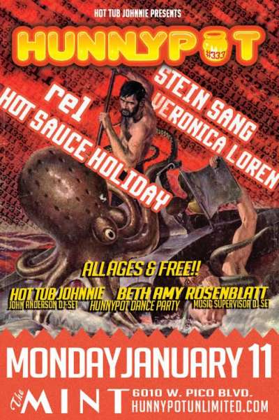 HOT TUB JOHNNIE (DJ SET) + STEIN SANG + rel + HOT SAUCE HOLIDAY + VERONICA LOREN