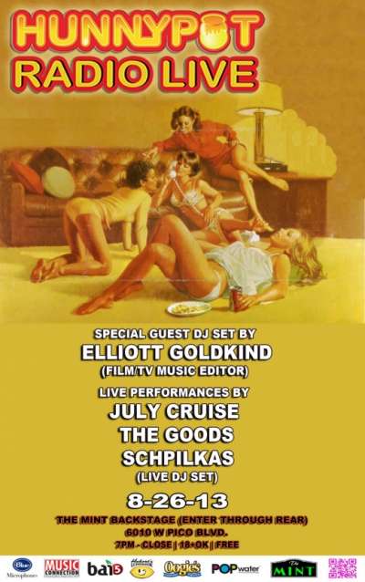 ELLIOT GOLDKIND (COMPOSER &amp; MUSIC EDITOR, INTERVIEW/DJ SET) + JULY CRUISE + THE GOODS + SCHPILKAS (DJ SET)