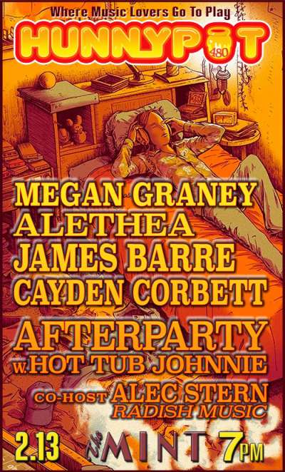 ALEC STERN (RADISH MUSIC, CO-HOST/GUEST DJ) + MEGAN GRANEY + ALETHEA + JAMES BARRE + CAYDEN CORBETT + B-DAY CELEBRATION for HOT TUB JOHNNIE