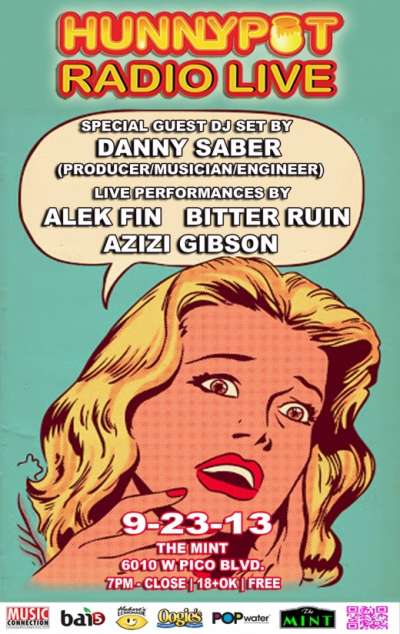 DANNY SABER (PRODUCER/MUSICIAN/ENGINEER, DJ SET) + ALEK FIN + AZIZI GIBSON