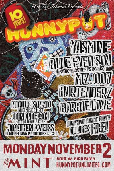 10 YEARS OF HPR! w. JONATHAN WEISS (BUNIM/MURRAY PRODUCTIONS DJ SET) + NICOLE SANZIO (INDIGI MUSIC, DJ SET) + YASMINE + BLUE EYED SON + MZ. 007 + BARTENDERZ + BARBIE LOVE