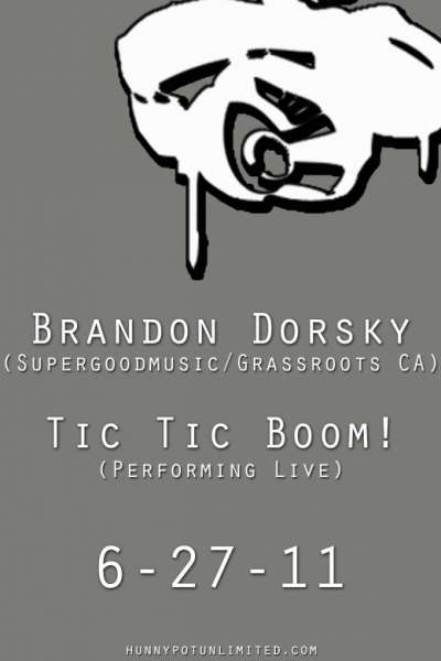 BRANDON DORSKY (SUPERGOODMUSIC, INTERVIEW/DJ SET) + TIC TIC BOOM (INTERVIEW/LIVE)