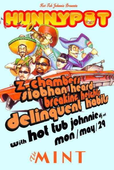 Z CHAMBERS + SIOBHAN HEARD + BREAKING HEIGHTS + DELINQUENT HABITS + HOT TUB JOHNNIE