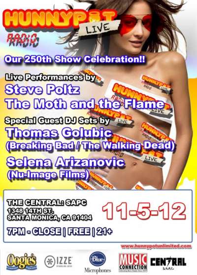 THOMAS GOLUBIC (BREAKING BAD/THE WALKING DEAD - INTERVIEW/DJ SET) + SELENA ARIZANOVIC (NU IMAGE MILLENIUM FILMS INTERVIEW/DJ SET) + STEVE POLTZ + THE MOTH AND THE FLAME