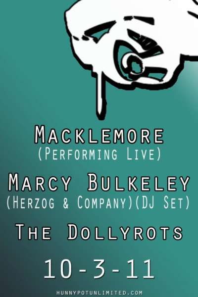 MARCY BULKELEY (INTERVIEW/DJ SET) + MACKLEMORE &amp; RYAN LEWIS (INTERVIEWLIVE) + THE DOLLYROTS (INTERVIEW/ALBUM PREVIEW)